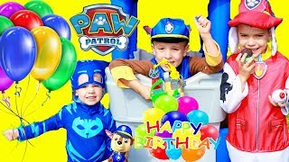 Paw Patrol Special Mission For BEST BIRTHDAY Party Chase Marshal amp PJ Masks Catboy [upl. by Winifield]