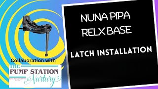 Nuna Pipa Relx Base LATCH Installation Car Seat Quicky [upl. by Idissac]