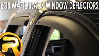 How To Install the EGR Matte Black Window Deflectors [upl. by Schuler]