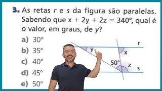 Retas Paralelas Cortadas Por Uma Transversal  Exercícios 9 ano [upl. by Levison]