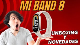 MI BAND 8 🔥 Unboxing y características una de las mejores pulseras de Xiaomi [upl. by Adner]