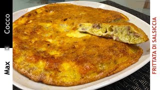 Frittata di salsiccia  Ricetta SVUOTAFrigo  Semplice e Veloce [upl. by Lawtun]