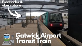 Gatwick Airport Transit train  Ride amp Observations [upl. by Necyla]