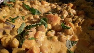 Recette5 Curry de patates douces et pois chiches [upl. by Ynneb]