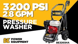 3200 PSI  28 GPM BE Pressure Washer  BE3265HA [upl. by Naneik]