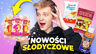 BUBBLE TEA W PUSZCE😱 TESTUJĘ NOWOŚCI SŁODYCZOWE Z PAŹDZIERNIKA🔥  Dominik Rupiński [upl. by Annaek]