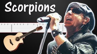 Humanity  Scorpions  Guitar Tabs Guitar Tutorial [upl. by Kcirdez]