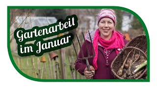 Gartenarbeiten im Januar ❄️  Selbstversorgeralltag im Gartengemüsekiosk Einblicke [upl. by Magan]