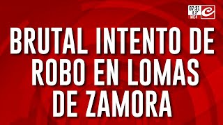 Brutal intento de robo en Lomas de Zamora vecinos harto exigen más seguridad [upl. by Marciano]