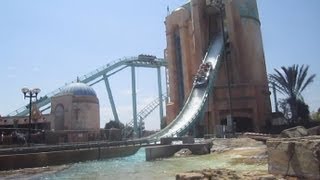 Journey to Atlantis Front Seat onride HD POV Seaworld San Diego [upl. by Sam372]