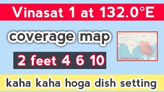 vinasat 132e  vinasat 132e coverage map  132e [upl. by Yorled]