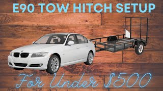 BMW E90 Sedan Tow Hitch Setup [upl. by Bej]