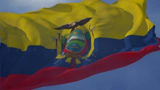 National Anthem and Waving Flag of Ecuador [upl. by Weide]