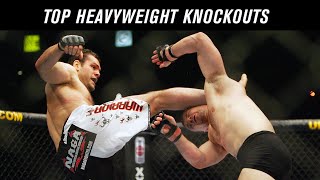 Top 10 Heavyweight Knockouts in UFC History [upl. by Ragucci79]