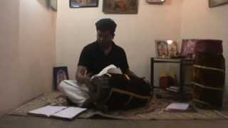 Mridangam Practice  Adhi Thalam  Solo [upl. by Chao]