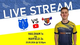 LIVE Hailsham V Mayfield Sussex Cricket League  Division 4 East [upl. by Anaitit]