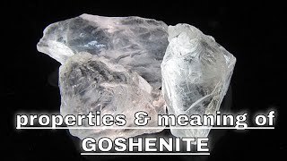 Goshenite Meaning Benefits and Spiritual Properties [upl. by Ashil]