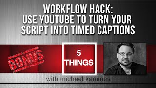 Turn your script into timed captions using YouTube [upl. by Anahsal]