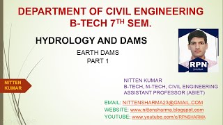 EMBANKMENT DAM WITH EXAMPLE COMPONENTS OF EARTH DAM CH8 PART 1 [upl. by Jurkoic885]