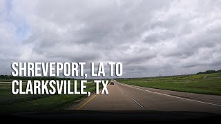 Road Trip  Shreveport LA to Clarksville TX  4K Drive [upl. by Obrien]