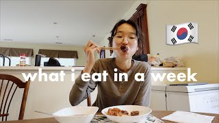 what i eat in a week 🇰🇷 korean food amp realistic [upl. by Ramah]