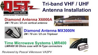 Diamond X6000A VHFUHF Triband Antenna and MX3000N Triplexer [upl. by Stenger2]