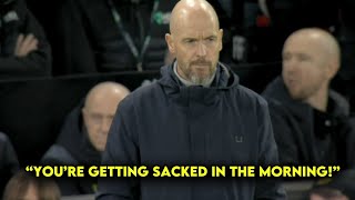 Manchester United Fans to Erik Ten Hag quotYoure Getting Sacked in The Morningquot [upl. by Weinhardt]