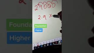 Changing ordinary form to standard form GCSE Maths shorts [upl. by Nottap]