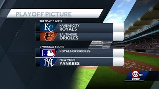 Kansas City Royals to play Baltimore Orioles in Wild Card Round of postseason [upl. by Nnelg]