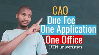 KZN Universities How to apply through CAO [upl. by Hernardo]