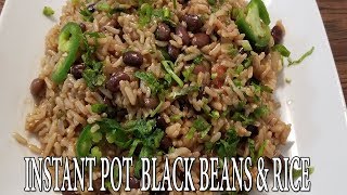 INSTANT POT BLACK BEANS amp RICE  VEGAN  Pressure Luck 101 [upl. by Anij]