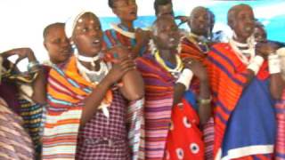 Choir of the MASSAI at Longido  Tansania [upl. by Merta]