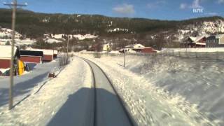 Cab Ride Norway  Trondheim  Bodø Winter Nordland Line [upl. by Aicrop]