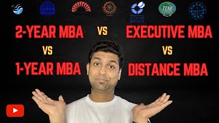 Regular vs Executive vs Distance MBA Learn from IIM Alumnus [upl. by Davie]