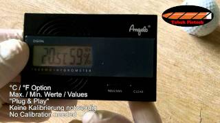 Angelo Digital Humidor Hygrometer [upl. by Cordelie]