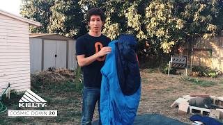 Kelty Cosmic Down 20 Sleeping Bag Video Review [upl. by Yusuk]