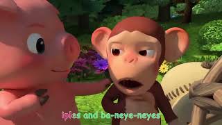 Apples and Bananas  Nursery Rhymes  Cocomelon  Kids Song [upl. by Nanji]