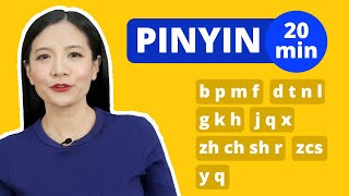 Learn Chinese Alphabet Pinyin 20 minutes  Beginner Chinese Pronunciation Lesson [upl. by Issie]