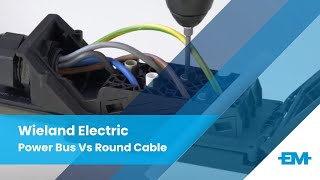 Wieland Electric  Power Bus Vs Round Cable [upl. by Eissed]