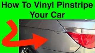 How To Pinstripe  Learn To Pinstripe Your Car  Simple Vinyl Pin Striping Techniques [upl. by Atoked]