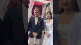 Paul Shah and Malika mahat viral Video paulshah wedding love shortclips [upl. by Berrie705]