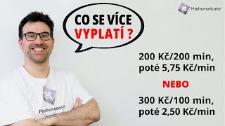 Odmaturovali byste u Valáška  Mobilní operátoři  Lineární funkce [upl. by Innavoij996]