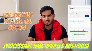 VISA PROCESSING TIME UPDATES NOVEMBER 2023 AUSTRALIA [upl. by Korry]