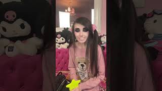 Eugenia Cooney On Having Jeffree Stars Makeup Supplies Always With Her 72024 tiktok shorts [upl. by Rehtae]