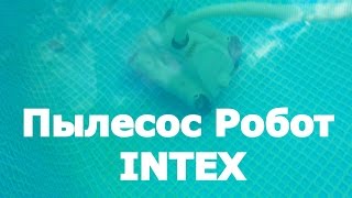 Подводный пылесос  робот INTEX  Каркасный бассейн Intex [upl. by Damick171]