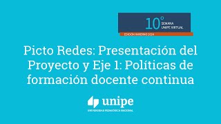 1500 Picto Redes Eje 1 Políticas de formación docente continua en pandemia y postpandemia [upl. by Kellsie]