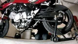 SV 650 Chain Adjustment [upl. by Aydan490]