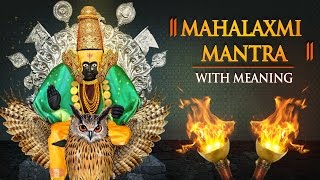 Lakshmi Mantra 108 times with Meaning  Laxmi Mantra  ॐ श्री ह्रीं क्लीम महालक्ष्मी देवी नमः [upl. by Eelrebmyk]