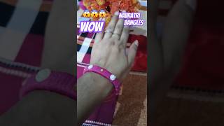 DIY Navratri Bangles 😱😱shorts youtubeshorts diy navratri bangle viral Radhikacraft007 [upl. by Ariew]