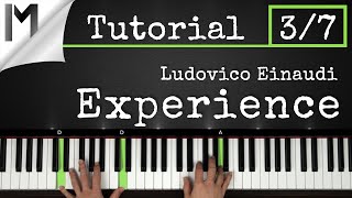 Experience  Ludovico Einaudi  Full Piano Tutorial Part 37 [upl. by Jenette399]